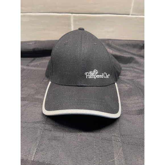 The Pampered Chef Hat Baseball Cap Adjustable Black‎ Chef Logo - Picture 1 of 5
